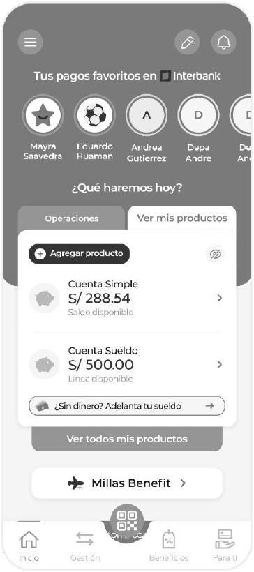 Tabs proposal, Products tab