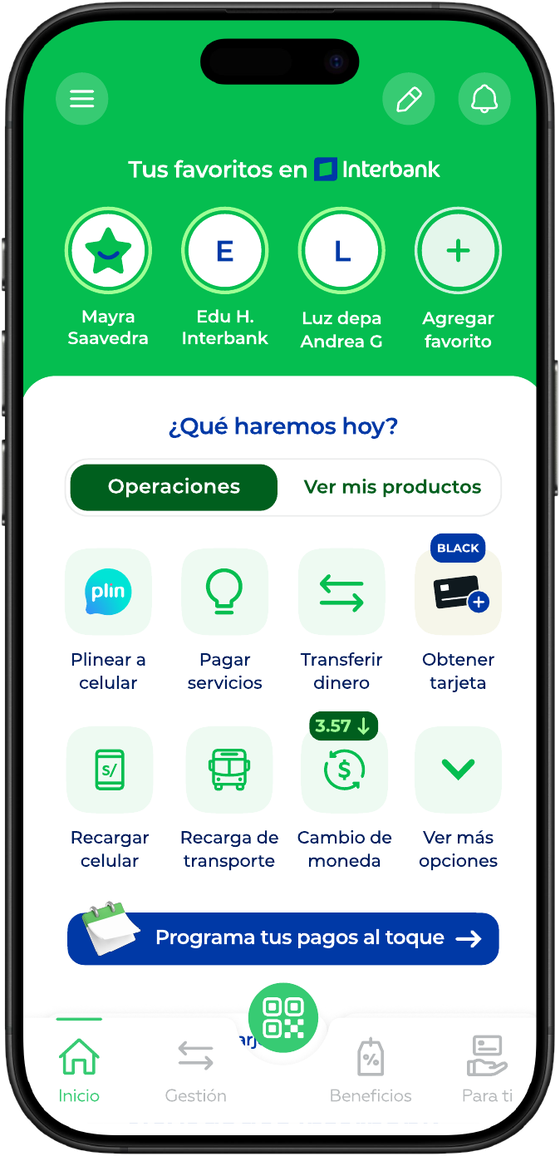 Redesigned Home with Operations and Products tabs
